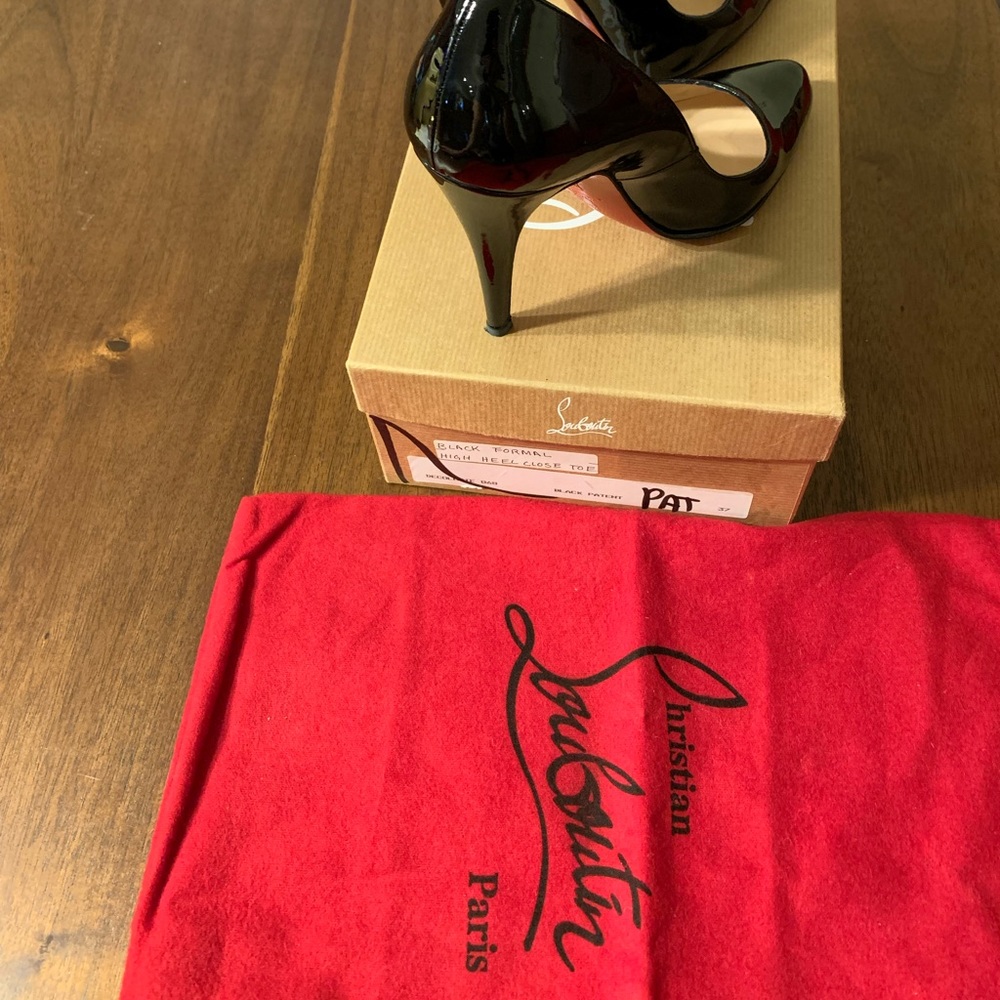 Christian Louboutin Décolleté 868 Black Patent - Picture 14 of 14